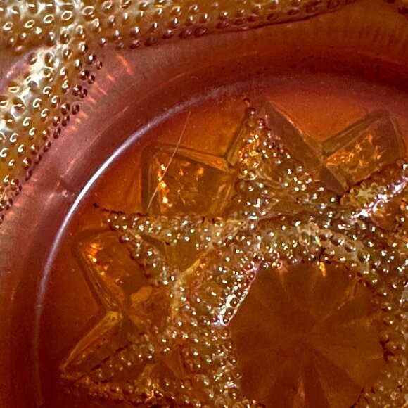 Digan Carnival Glass Bowl Color Peach - Picture 5 of 11